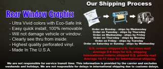 Rear Window Graphic Decal Sticker POW MIA Truck Suv  