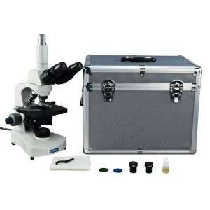 OMAX 40X 2000X LED Reversed Nosepiece Trinocular Compound Microscope 