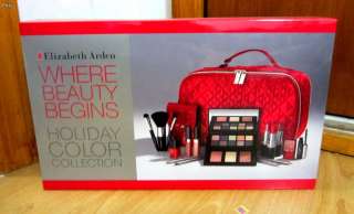 NEW Elizabeth Arden Colour Collection Make up Travel Bag Gift Box Set