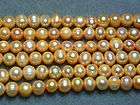 15 STRAND ORANGE 6mm CULTURED POTATO PEARLS (D)