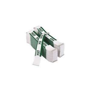   white/green currency bands, $200 value, 1000 bands