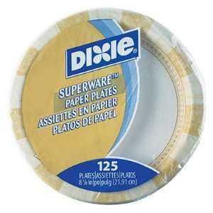  Paper Plate, Heavyweight, 8 1/2, 125/PK, 4 Packs/CT Wise 
