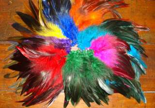 COLOR MIX HALF BRONZE SCHLAPPEN ROOSTER FEATHERS 5 7  