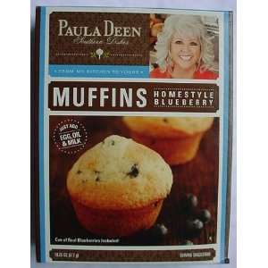 PAULA DEEN Homestyle BLUEBERRY MUFFIN Mix 18.25 oz (Pack of 3)