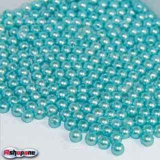 300x 5mm Plastic imitation Pearl Round Beads  