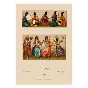  Festive Dress of Persia Giclee Poster Print by Racinet 