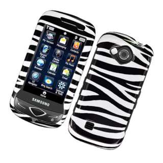 Samsung SCH U370   Faceplates Cover Case Black Zebra  