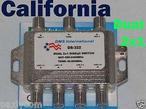   DiSEqC Switch FTA Satellite for Two Receiver 2 outputs Dish LNB LNBF