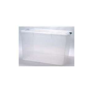  Clear Plastic Storage Box   Set of 3   by Iris