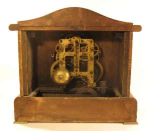 Antique Seth Thomas Shelf Mantel CLOCK Winder Wood Case Parts Repair 