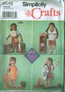 Simplicity Magic Attic 18 Doll Clothes Sewing Pattern  