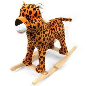  HAPPY TRAILST Plush Cheetah Rocking Animal Toys & Games