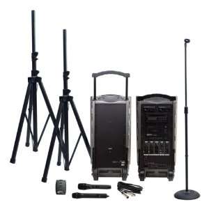  Power Pro Portable PA System Deluxe Wireless Package 