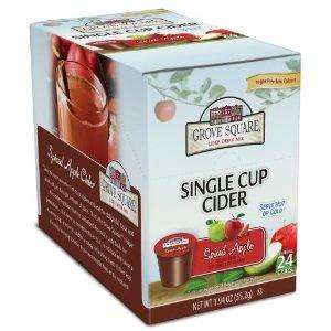 24 Grove Square Sugar FREE Spiced Apple Cider cups for Keurig K Cup 