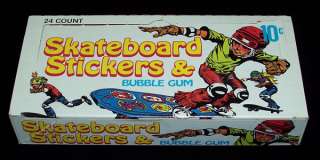1976 Donruss Skateboard Sticker Box (24 Packs)  