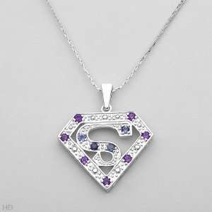  Necklace With 1.22ctw Precious Stones   Genuine Amethysts 