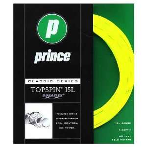 Prince TopSpin   Tennis String Set   Yellow   15L ga   40 