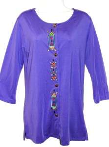 NEW Antthony Tunic and Pants Set PURPLE/S or M  