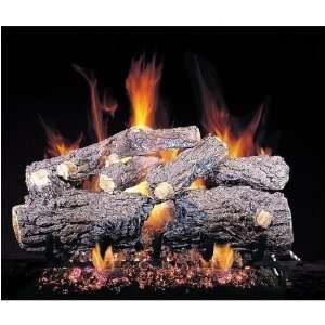 Peterson Gas Logs 16 Inch Burnt Rustic Oak Vented Propane Gas Log Set 
