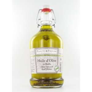 With basil flavour olive oil 17.0 fl. oz. bottle  Grocery 