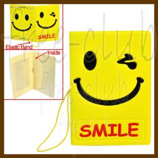 SMILEY Happy Face Passport Cover Holder Travel Wallet  