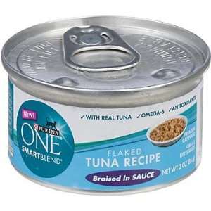  Purina ONE Smart Blend Flaked Tuna Braised in Sauce Canned Cat Food 