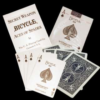 This listing is for 1 Deck of Bicycle Secret Weapons Ace of Spades