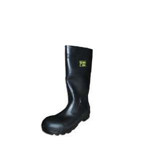  Black PVC Rain Boots, Steel Toe, Multi purpose 16 High 