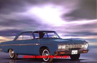 1964 Plymouth Sport Fury 426 Max Wedge muscle car print  