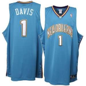  Reebok New Orleans Hornets #1 Baron Davis Teal Authentic Basketball 