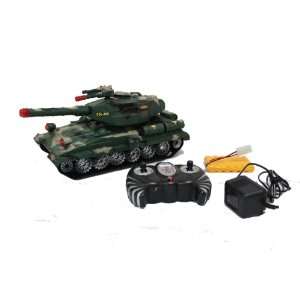  Remote Control RC Tank Army Military Vehicle Toy w/ Light 