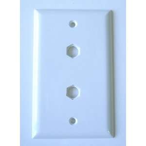  WALL PLATE W 2 38 MOUNTING HOLES Device Telephone/Cable 