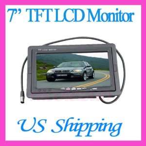   Headrest Monitor for DVD VCR Rear View Backup Camera + Remote Control