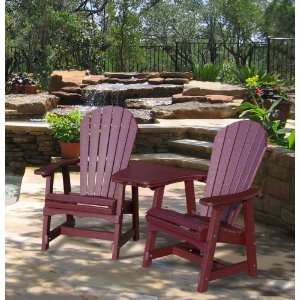  Recycled Plastic Removable Table and Adirondack Armchair 