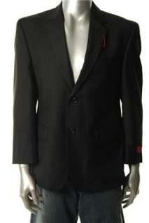 IZOD NEW Mens Suit Jacket Black BHFO 36S  