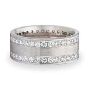   Mens Diamond Eternity Wedding Anniversary Band Ring (1.44 cttw, G