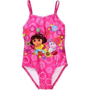   Nickelodeon Dora The Explorer Boot One Piece Swimsuit Swimwear 18M 24M