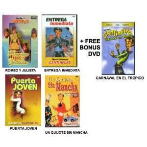  5 Pack Of Cantinflas DVDs Romeo y Julieta / Entrega 