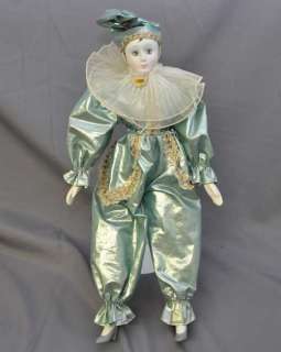   plush body 16 tall in a pretty metallic aqua costume unknown maker i