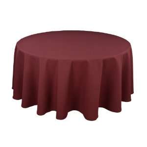   Cottonblend 120 Inch Round Tablecloth, New Burgundy