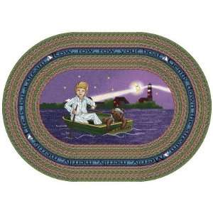  Joy Carpets Row Your Boat Kids Area Rug, 3 ft 10 in x 5 ft 