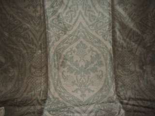 Highland Court, Green Teas, 100% Silk, Fabric Remnant  