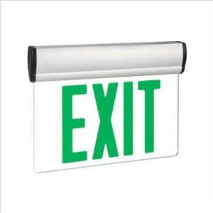    WH   LED   Universal Edge Lit Exit Sign   AC and Emergency Operation