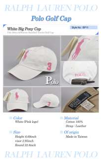   Mens Womens Baseball Cap Golf Hat Ball Cap White / Pink BP11