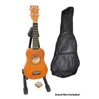 NEW Pyle PUKT12BR 26 Tenor Ukulele Guitar Kit W/ Bag, Picks, Pitch 