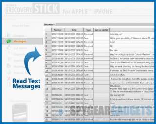   Recovery Spy Stick   Recover Deleted Text Messages and Phone Call Logs