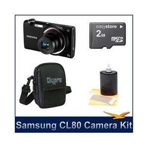  Samsung CL80 Digital Camera (Black) 14 MP, 31mm Lens w/ 7x Optical 
