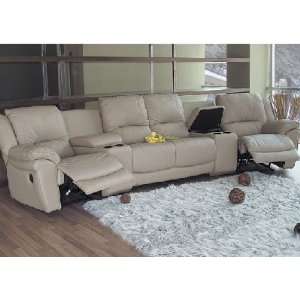   Leather Match Theater Sectional Coaster Sectionals