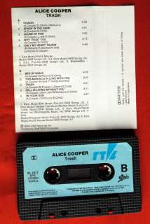 ALICE COOPER TRASH 1989 UNIQUE EXYU CASSETTE TAPE  