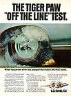 1966~UNIROYAL TIGER PAW TIRES~Off The Line Test~Poppe
